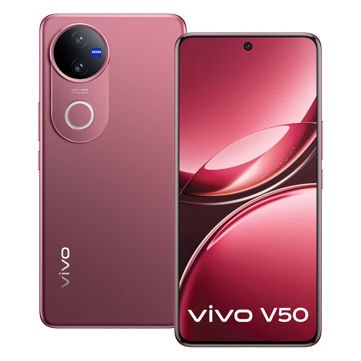 Vivo V50 5G (Rose Red, 8GB RAM, 256GB Storage) - Image 2